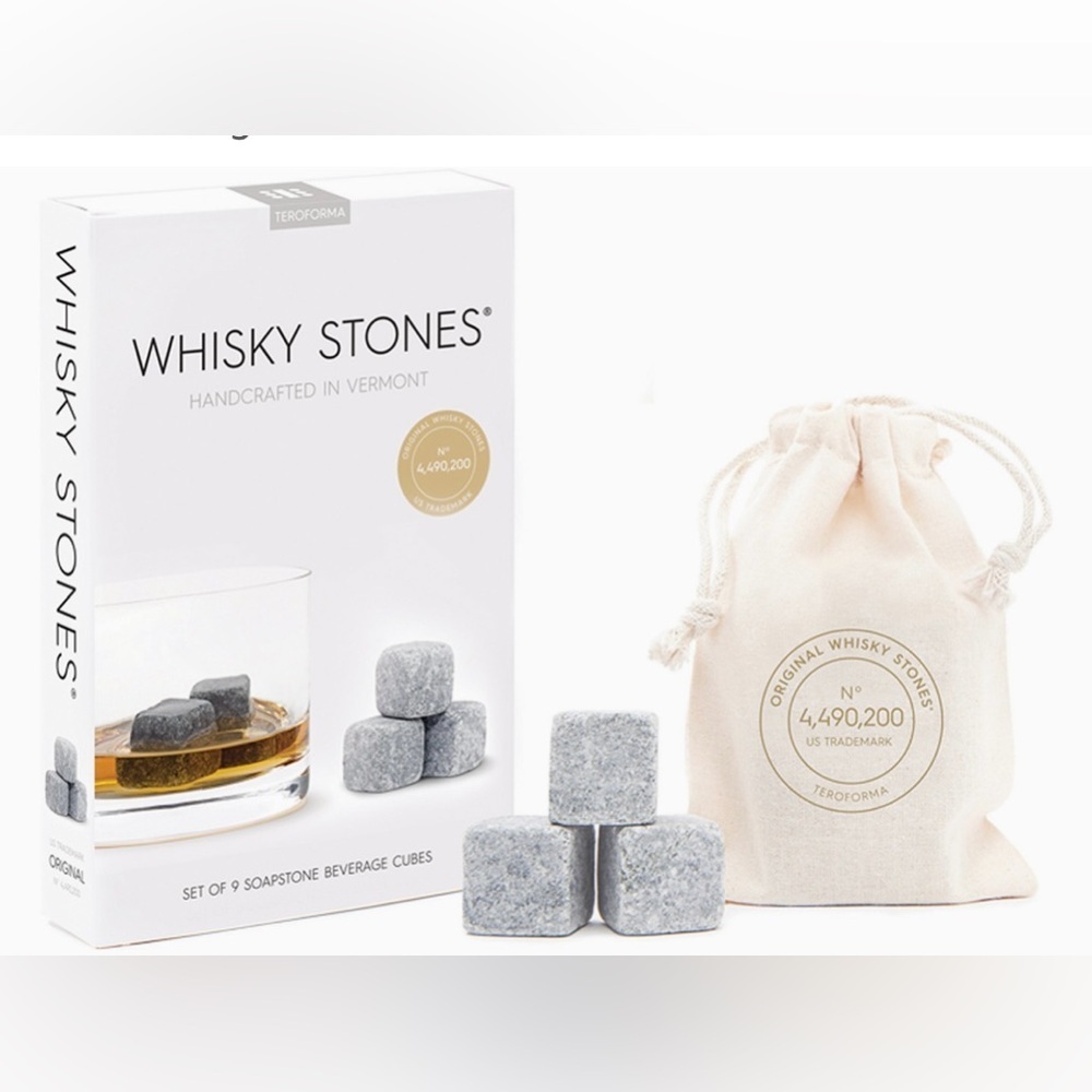 SEALED Original Whisky Stones Classic Teroforma Handcrafted Natural Soapstone - Picture 2 of 7